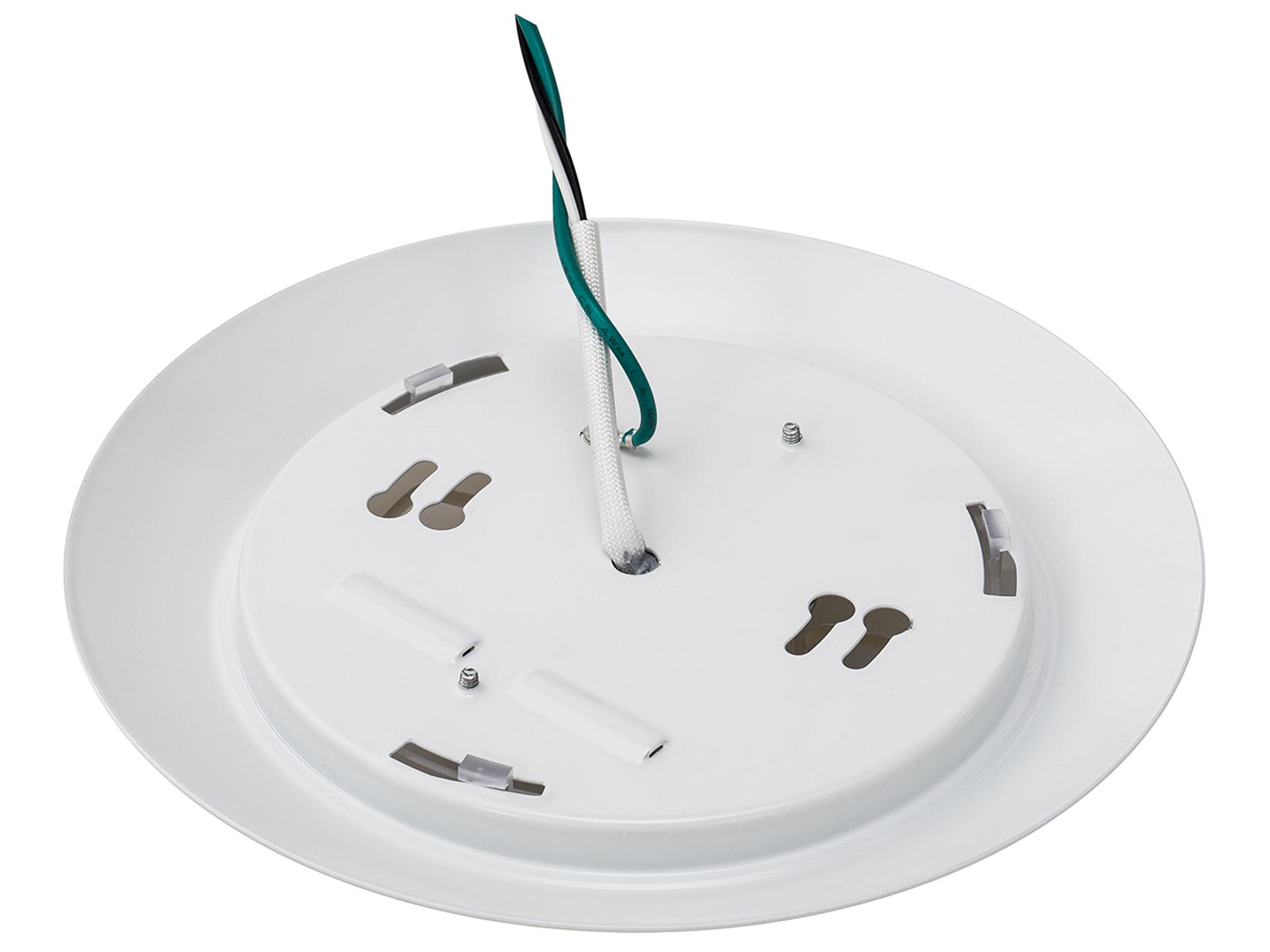 WAC Lighting Disc 1-Light White Round Flush Mount