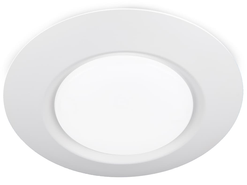WAC Lighting I Can't Believe It's Not Recessed 1-Light White LED Round Flush Mount