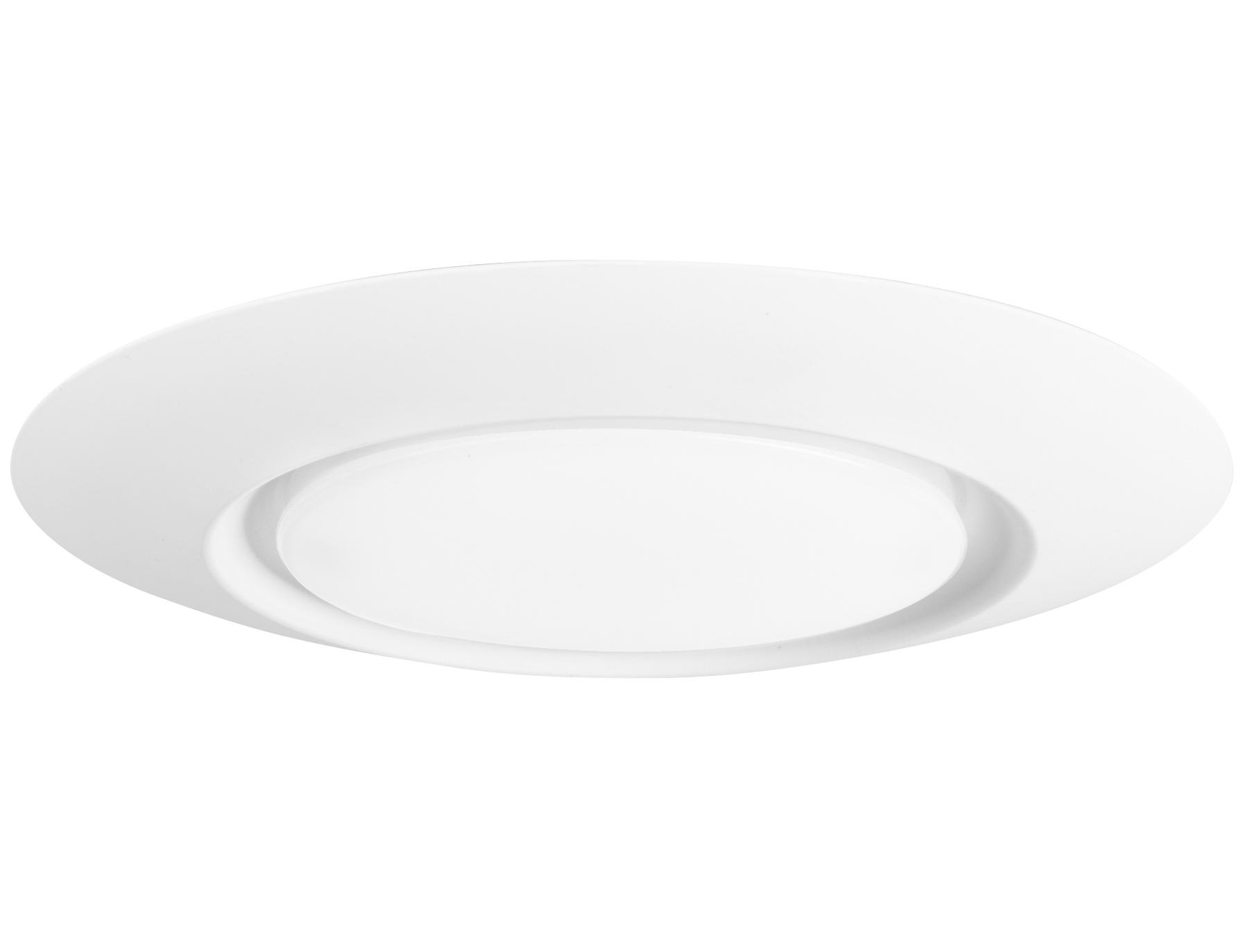 WAC Lighting I Can't Believe It's Not Recessed 1-Light White LED Round Flush Mount