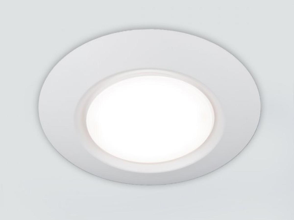 WAC Lighting I Can't Believe It's Not Recessed 1-Light White LED Round Flush Mount