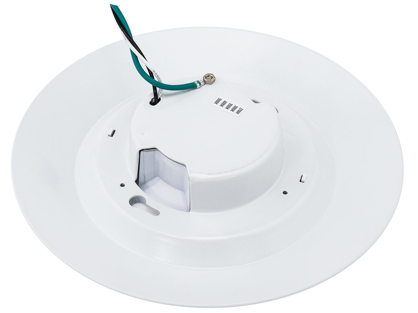 WAC Lighting I Cant Believe Its Not Recessed 1-Light White Round Flush Mount