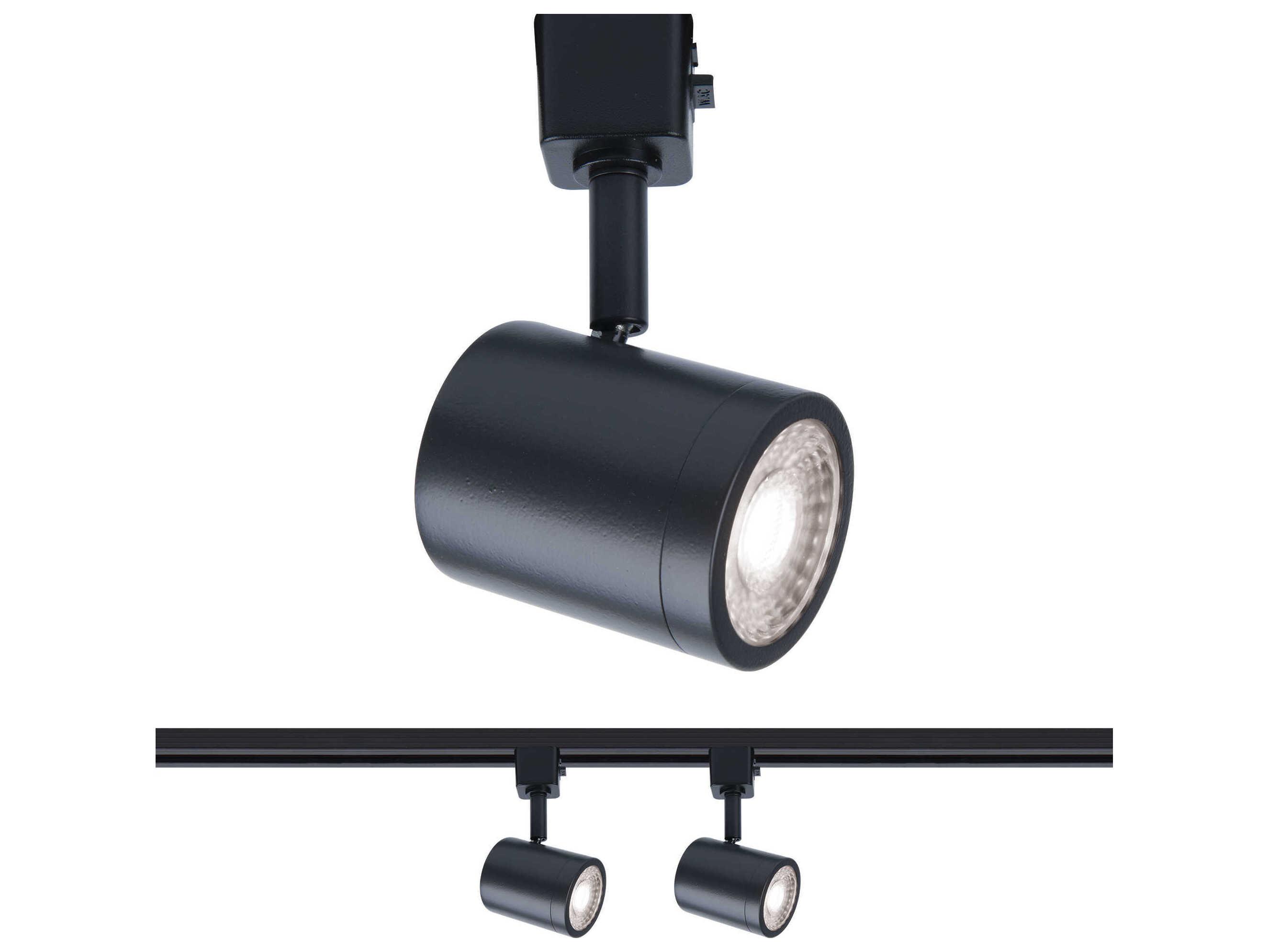 WAC Lighting Charge 2-Light Black Glass LED Cylinder Spot Light