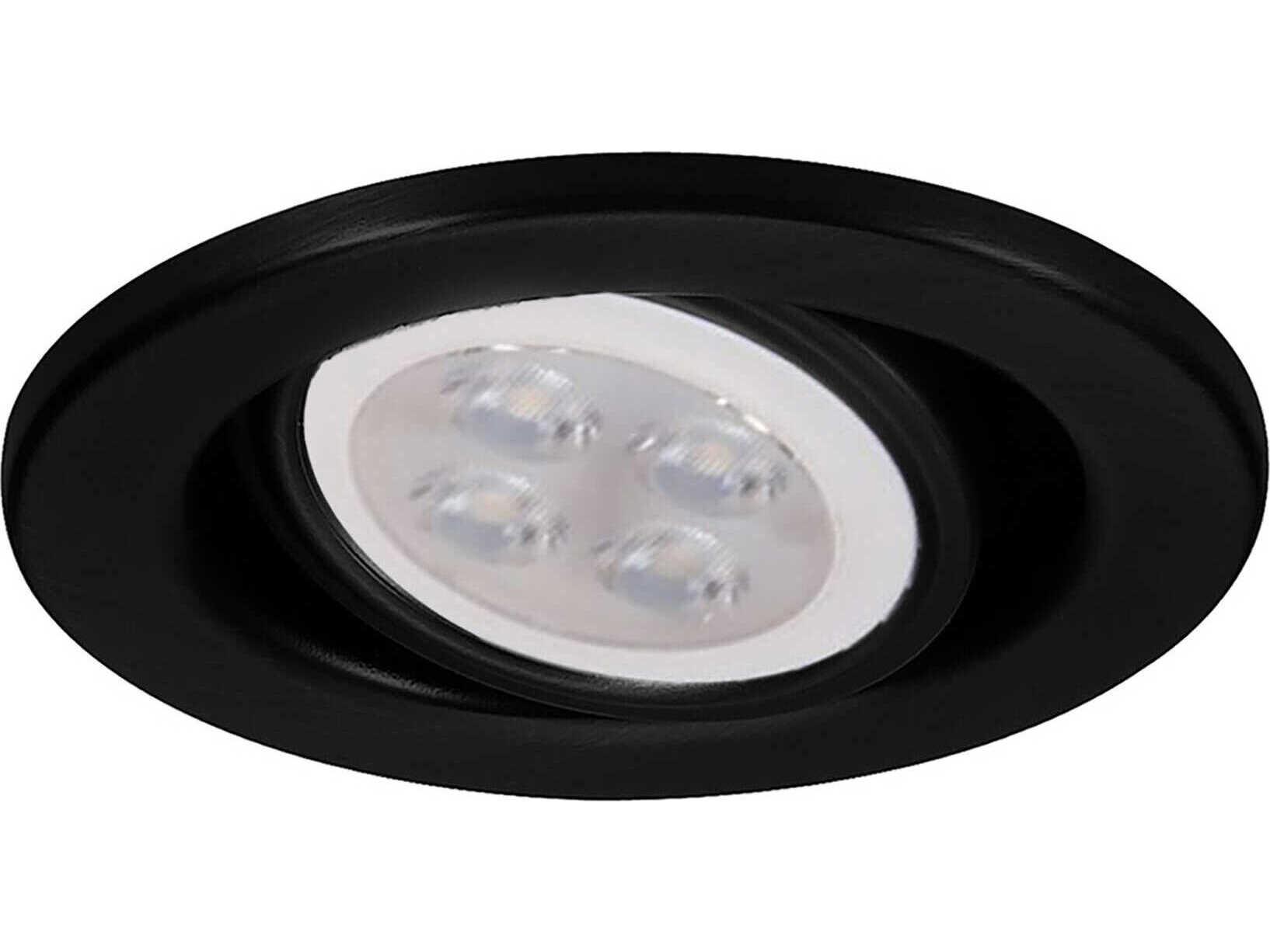 WAC Lighting 1-Light Black Round Recessed Light