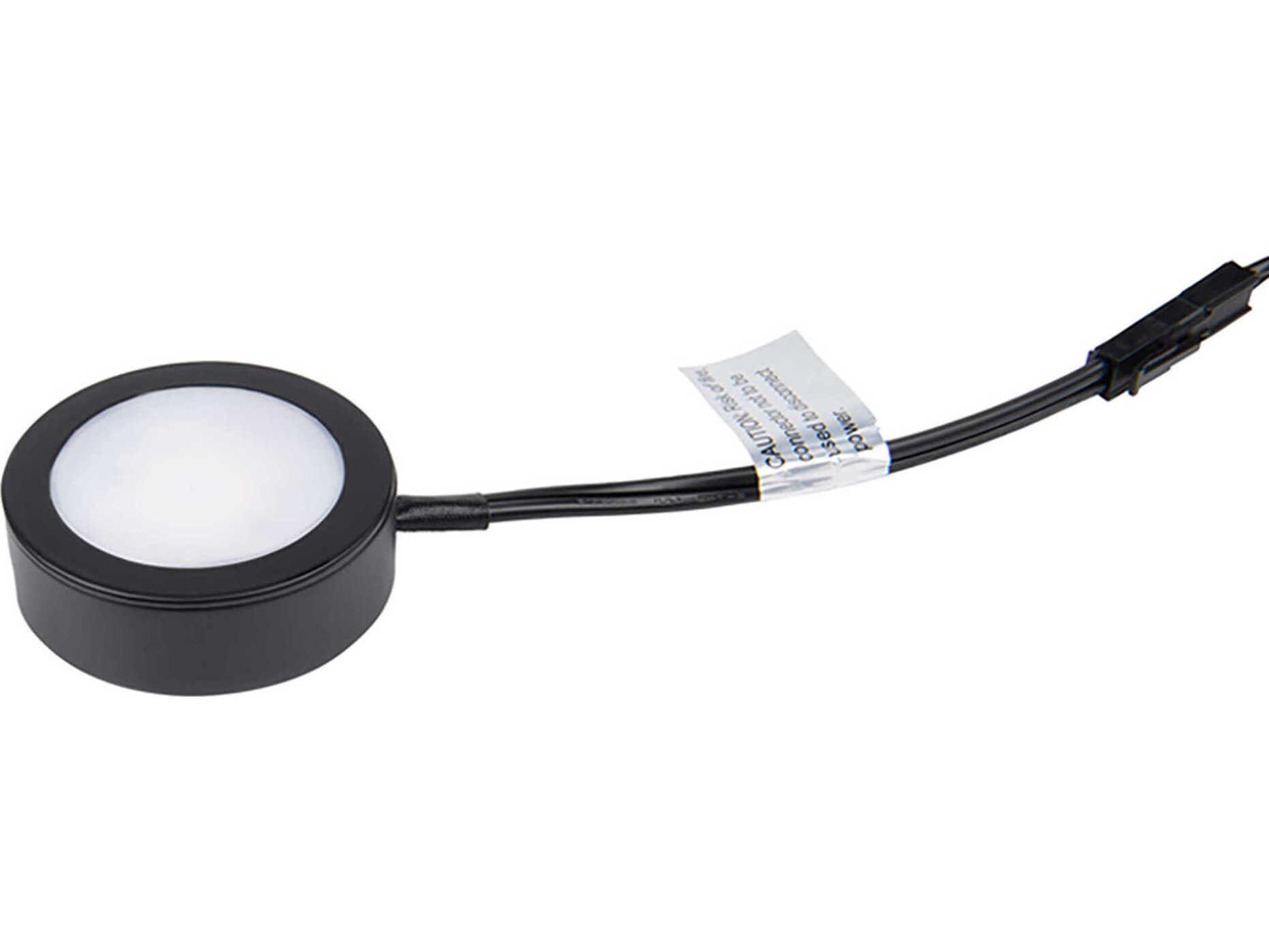 WAC Lighting Line Voltage Puck with Single 6" Lead Wire and 6ft Power Cord with Roll Switch