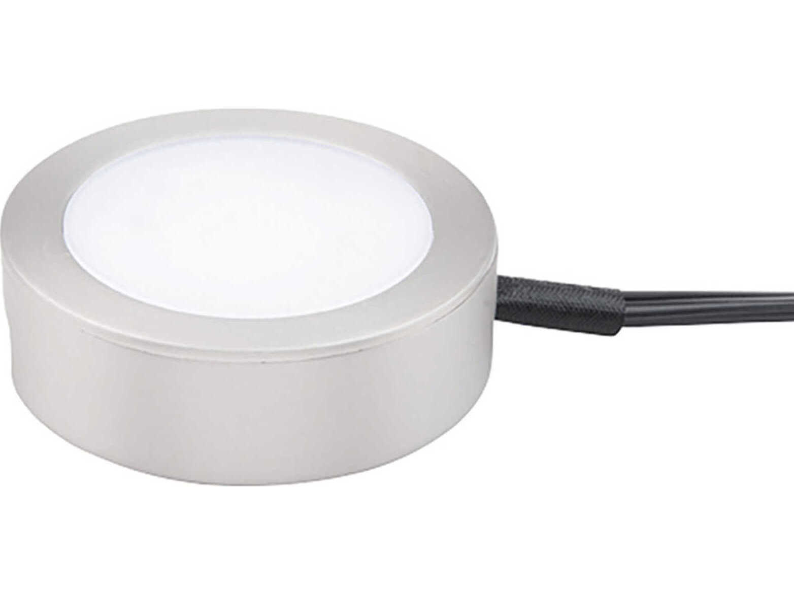 WAC Lighting Line Voltage Puck with Single 6" Lead Wire and 6ft Power Cord with Roll Switch