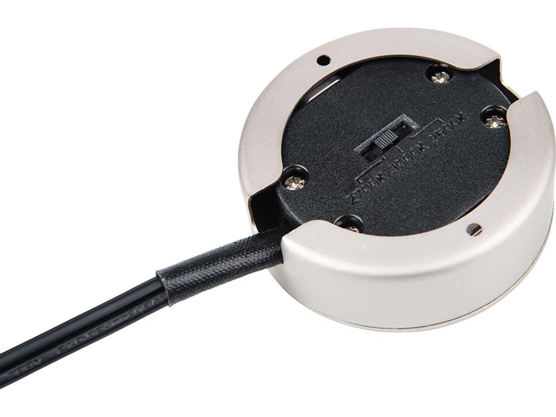 WAC Lighting Line Voltage Puck with Single 6" Lead Wire and 6ft Power Cord with Roll Switch