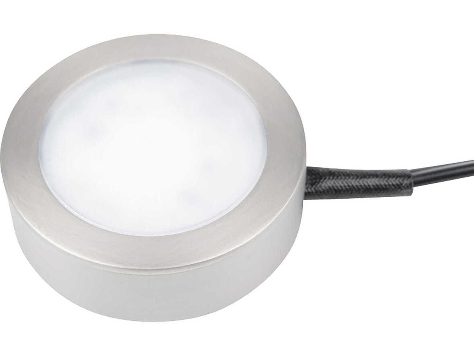 WAC Lighting Line Voltage Puck with Single 6" Lead Wire and 6ft Power Cord with Roll Switch