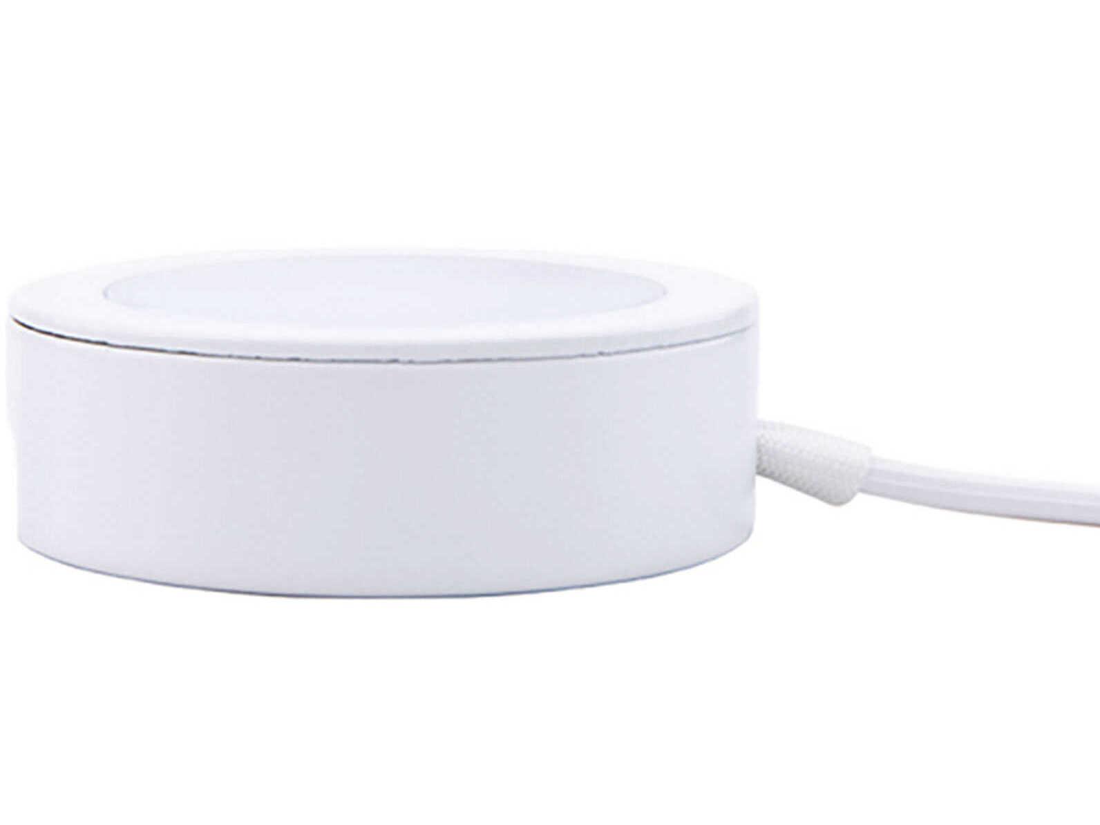 WAC Lighting Line Voltage Puck with Single 6" Lead Wire and 6ft Power Cord with Roll Switch