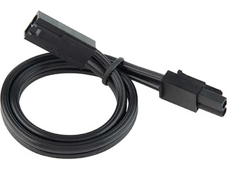 WAC Lighting Line Voltage Puck Black Extension Joiner Cable