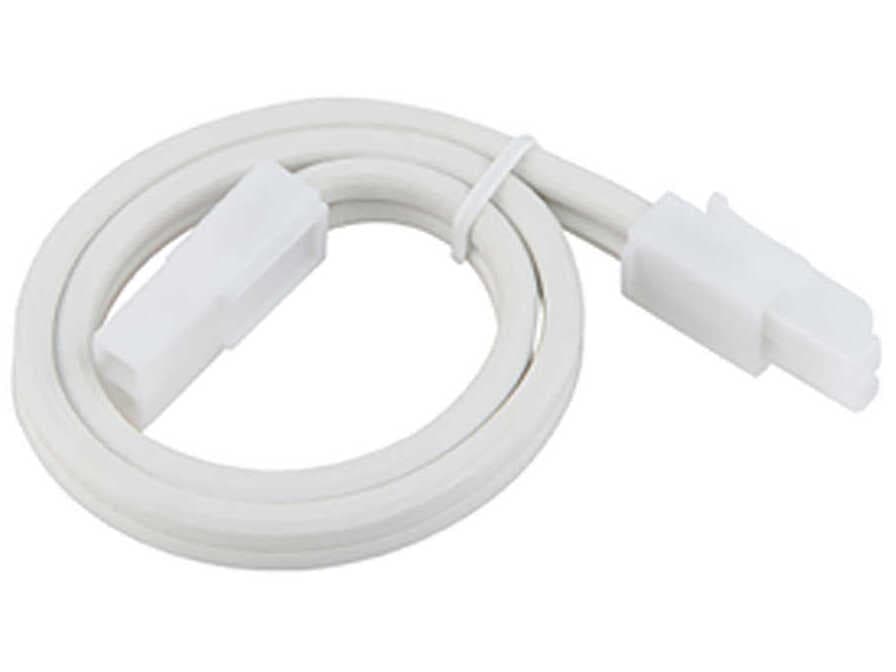 WAC Lighting Line Voltage Puck White Extension Joiner Cable