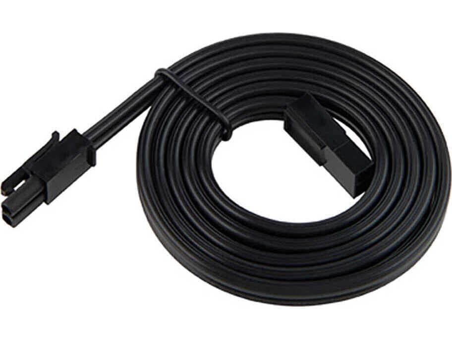 WAC Lighting Line Voltage Puck Black Extension Joiner Cable