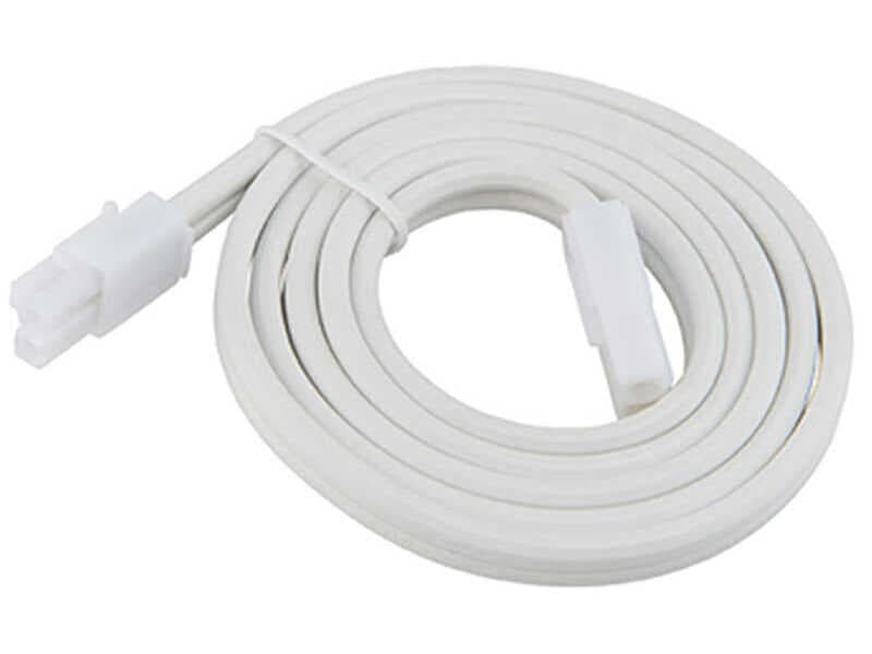 WAC Lighting Line Voltage Puck White Extension Joiner Cable