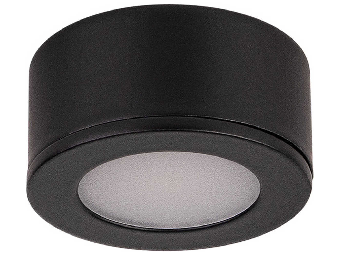WAC Lighting Mini Puck Black 3000K Under Cabinet Light