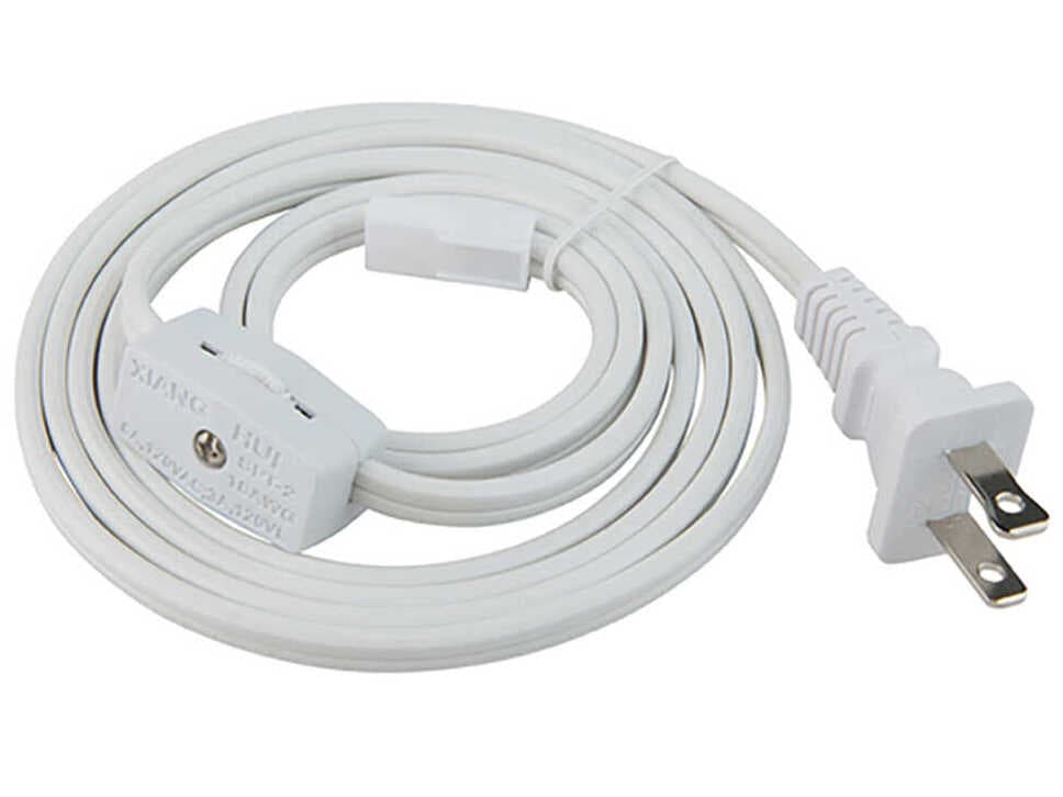 WAC Lighting Line Voltage Puck 6ft Power Cord with Roll Switch
