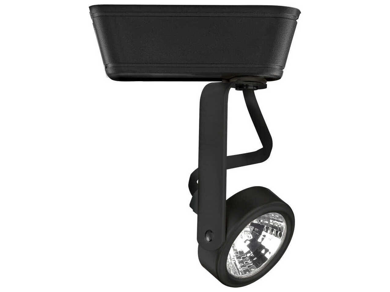 WAC Lighting Low Voltage 1-Light Black Round Track Head