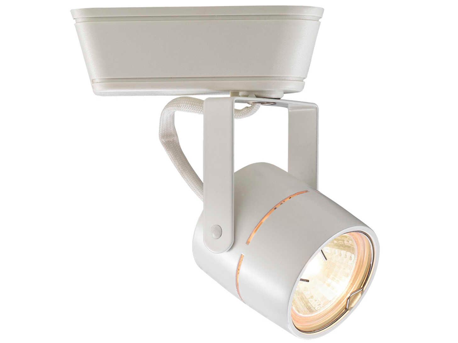 WAC Lighting Low Voltage 1-Light White Cylinder Track Head