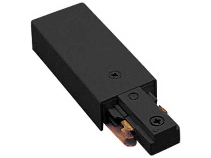 WAC Lighting Black Live End Connector for 2-Circuit J-Track