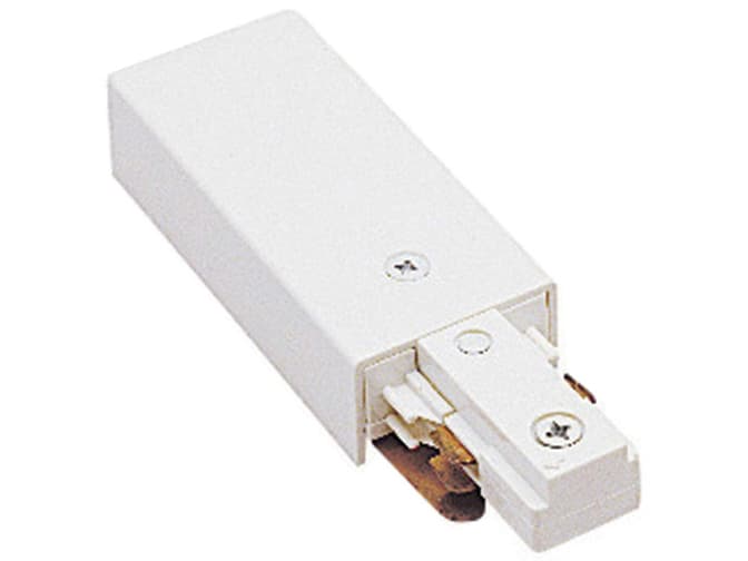 WAC Lighting White Live End Connector for 2-Circuit J-Track