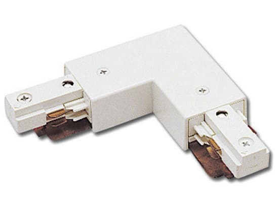 WAC Lighting White Left L Connector for 2-Circuit J-Track