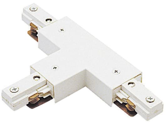 WAC Lighting White T Connector for 2-Circuit J-Track