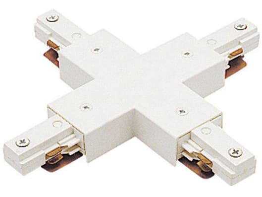 WAC Lighting White X Connector for 2-Circuit J-Track