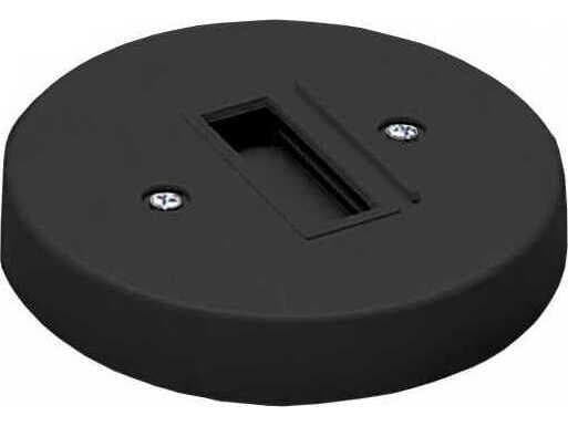 WAC Lighting Black Round Monopoint Canopy for J-Track