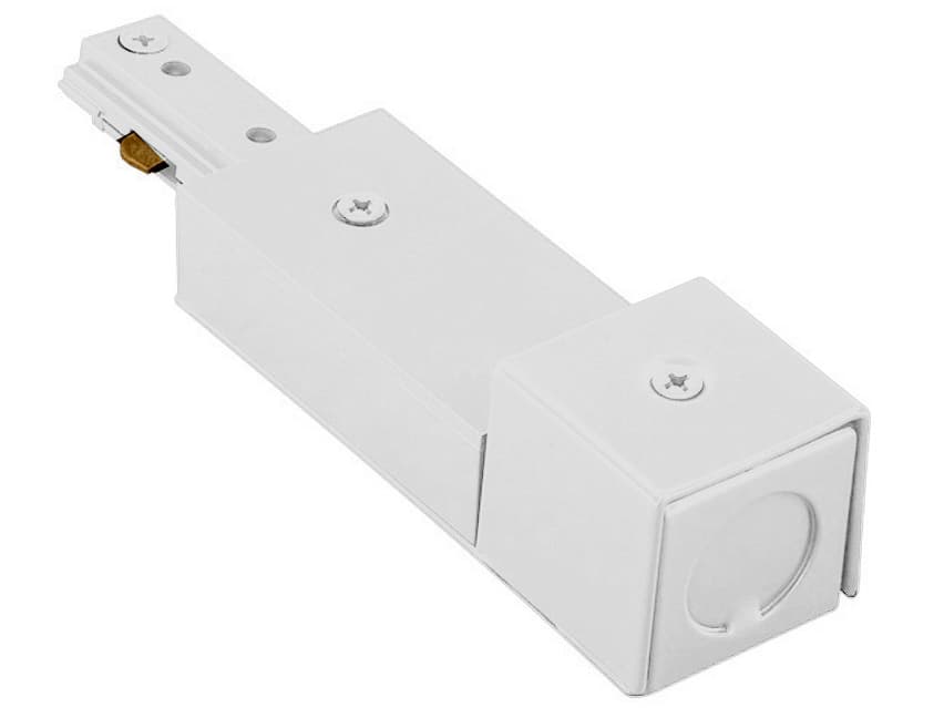 WAC Lighting White Live End BX Connector for L-Track