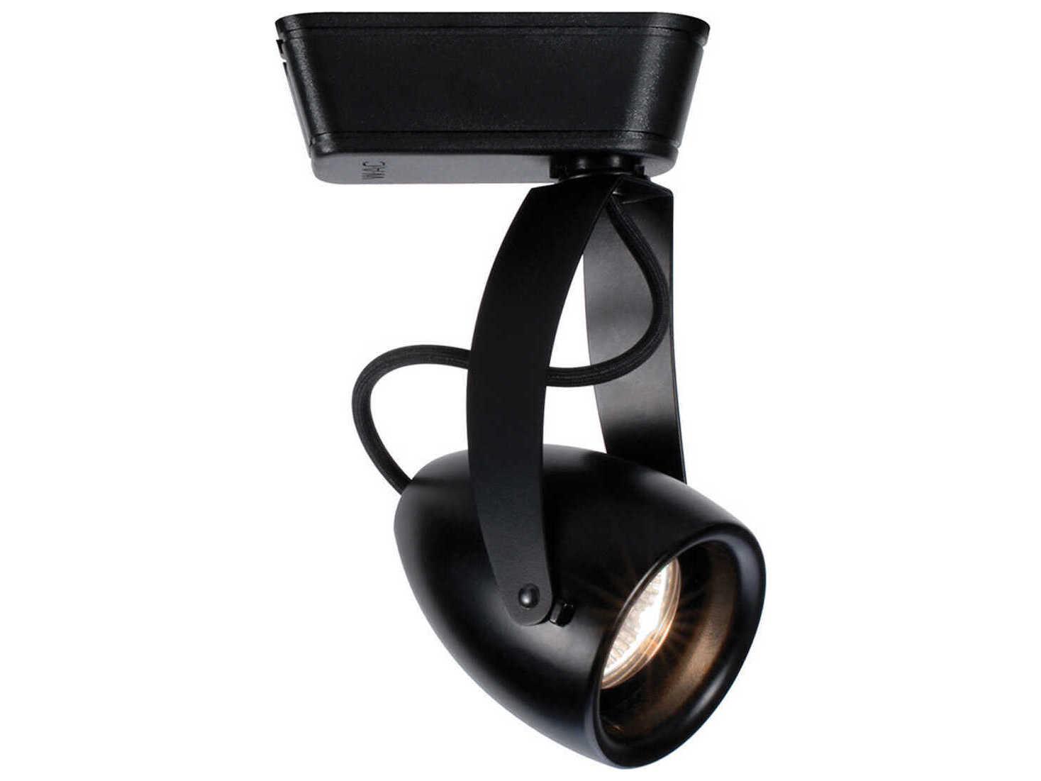 WAC Lighting Impulse 1-Light Black Cylinder Track Head