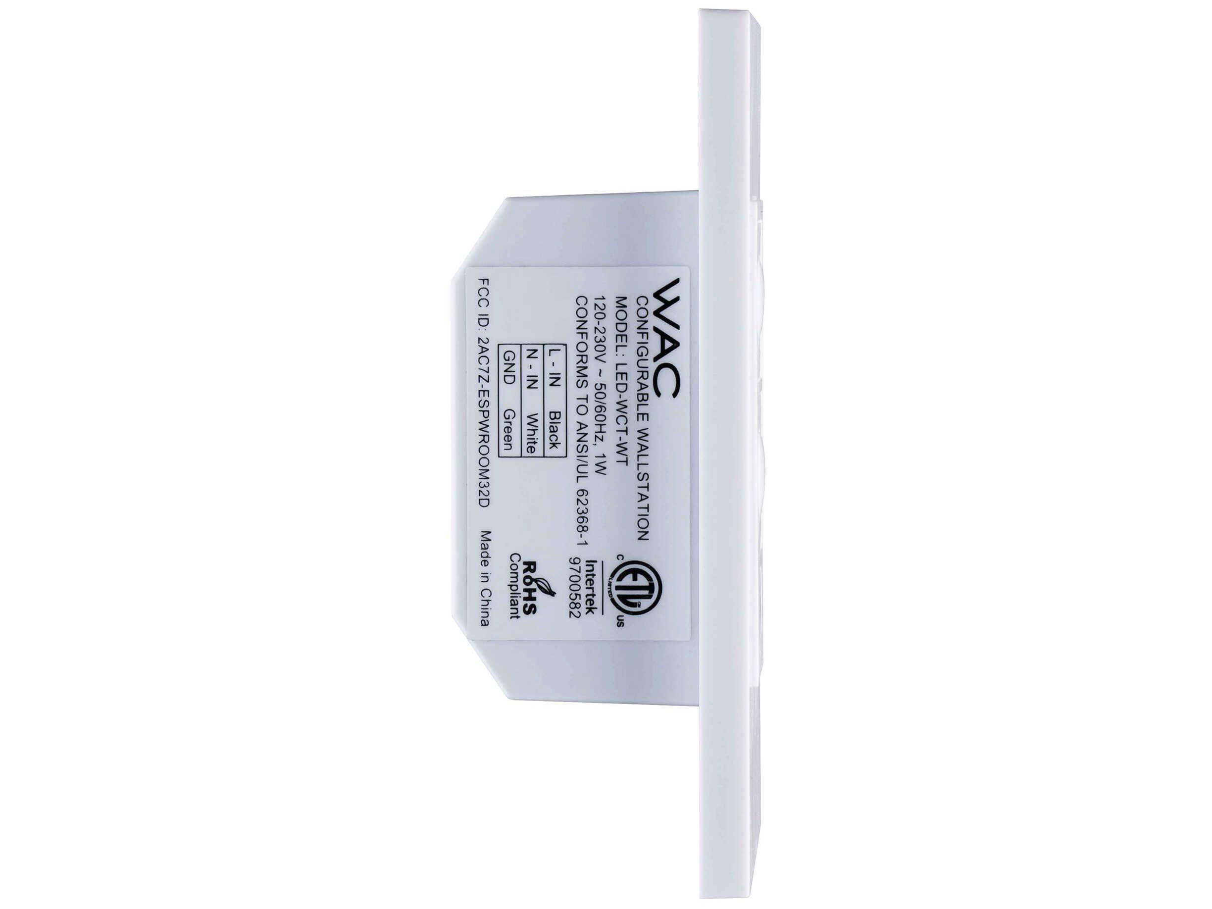 WAC Lighting Colorscaping LED RGBWW Wall Station Control