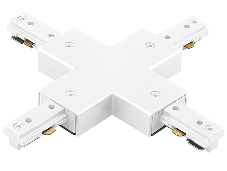 WAC Lighting White X Connector for L-Track