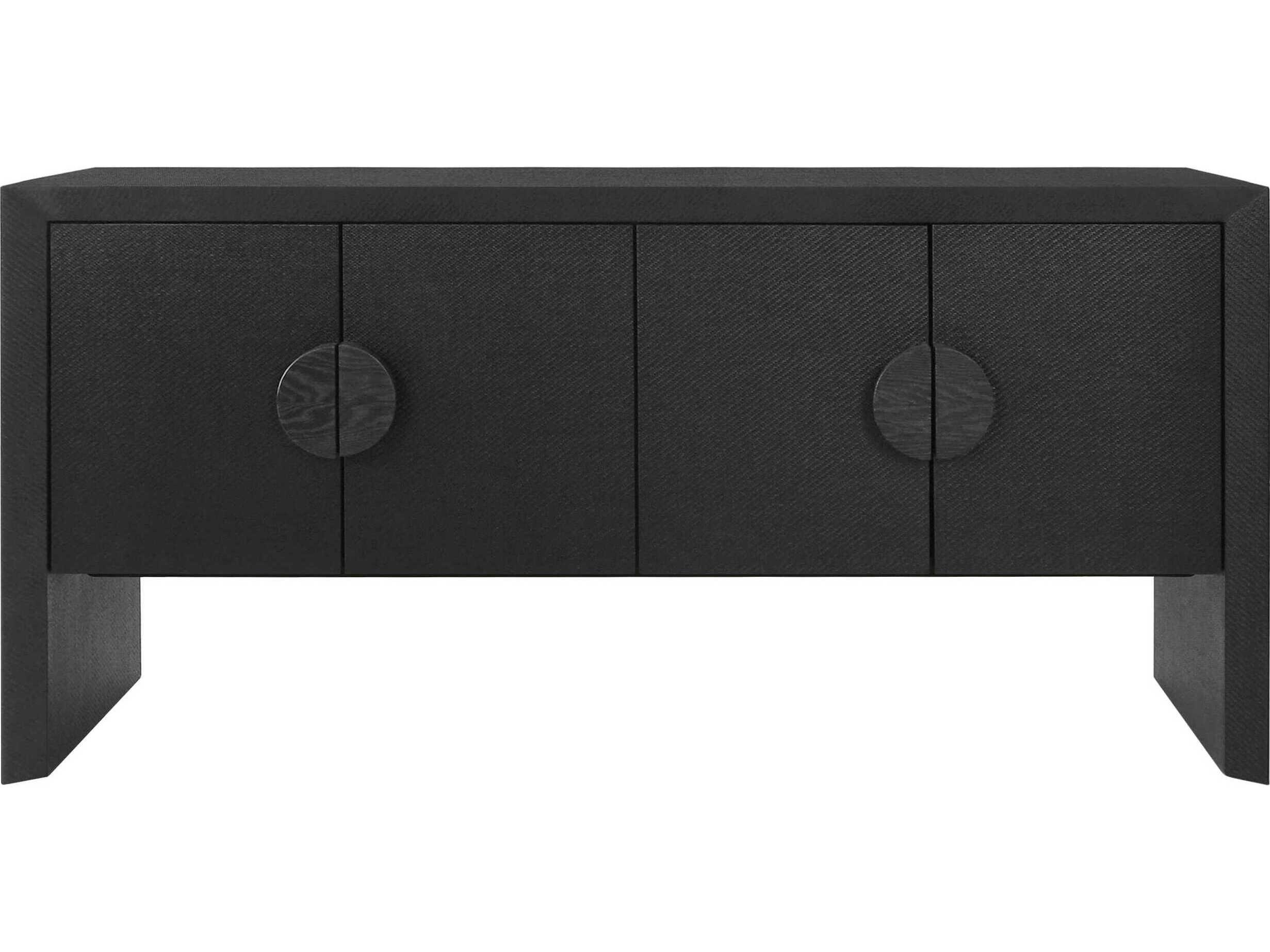 Worlds Away 64" Black Sideboard