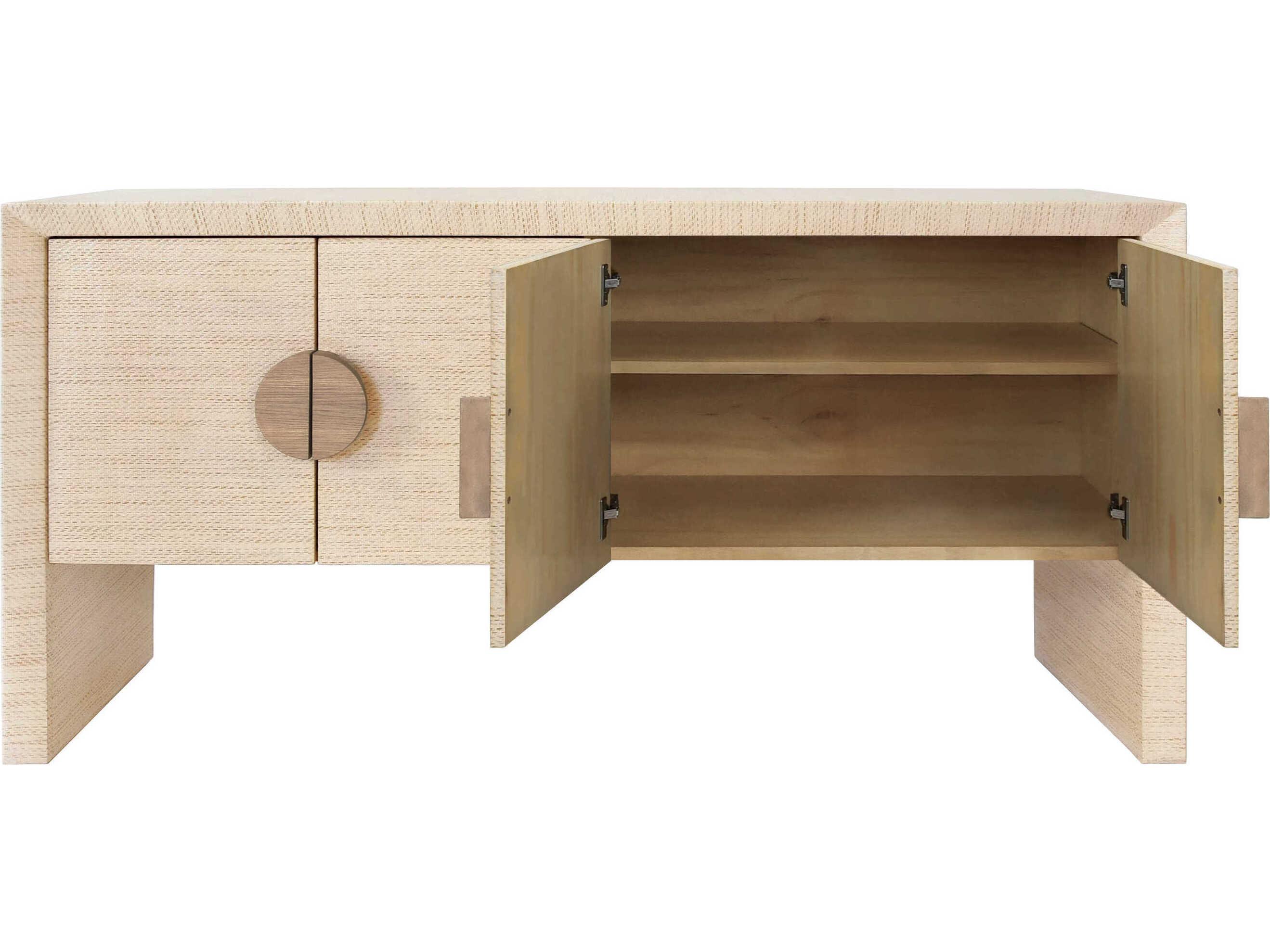 Worlds Away 64" Natural Sideboard