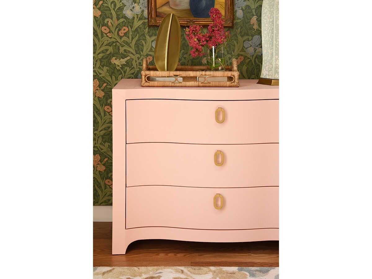 Worlds Away Cora Pink Accent Chest