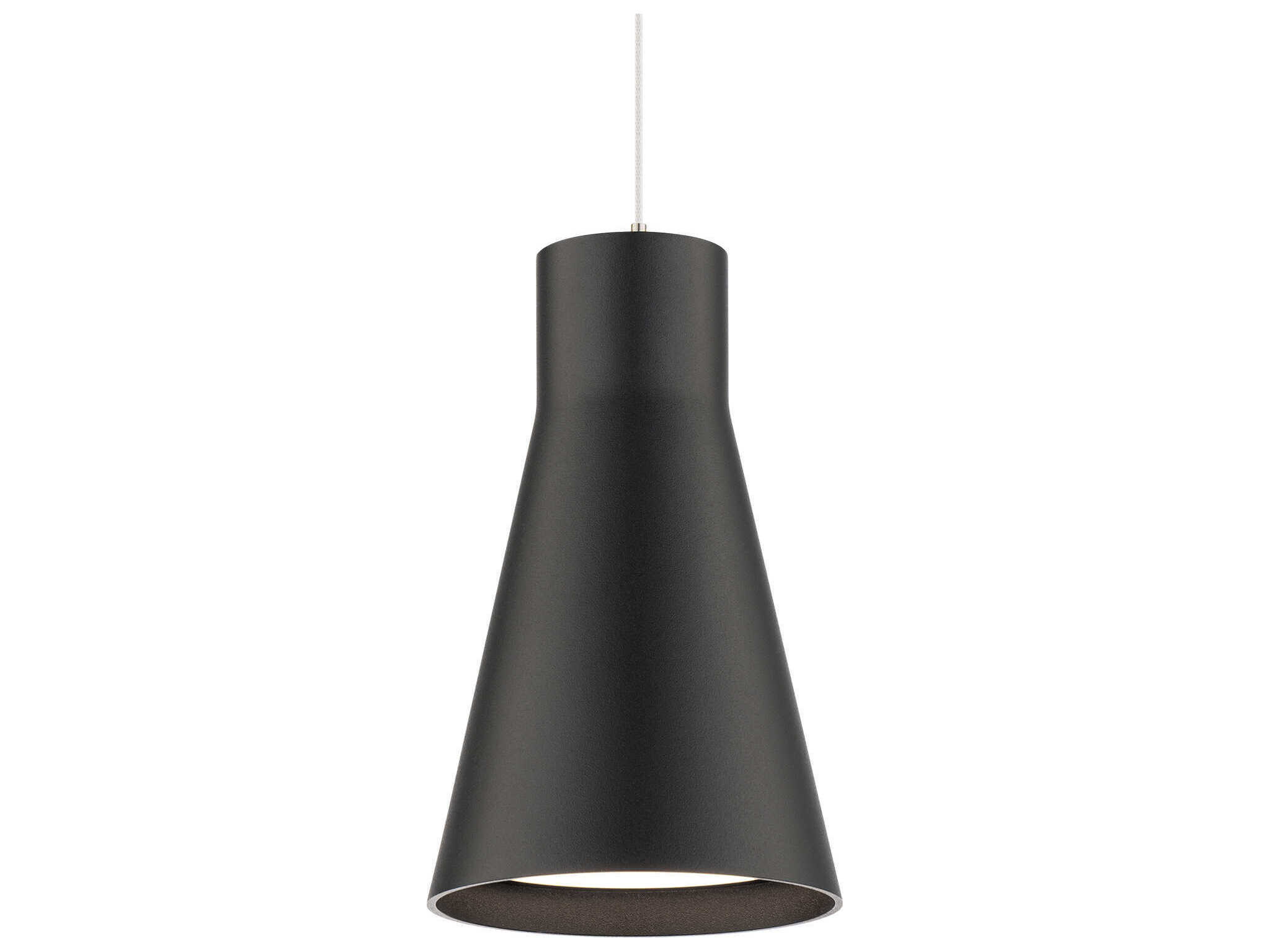 WAC Lighting Twist-N-Lite 1-Light Black Mini Pendant