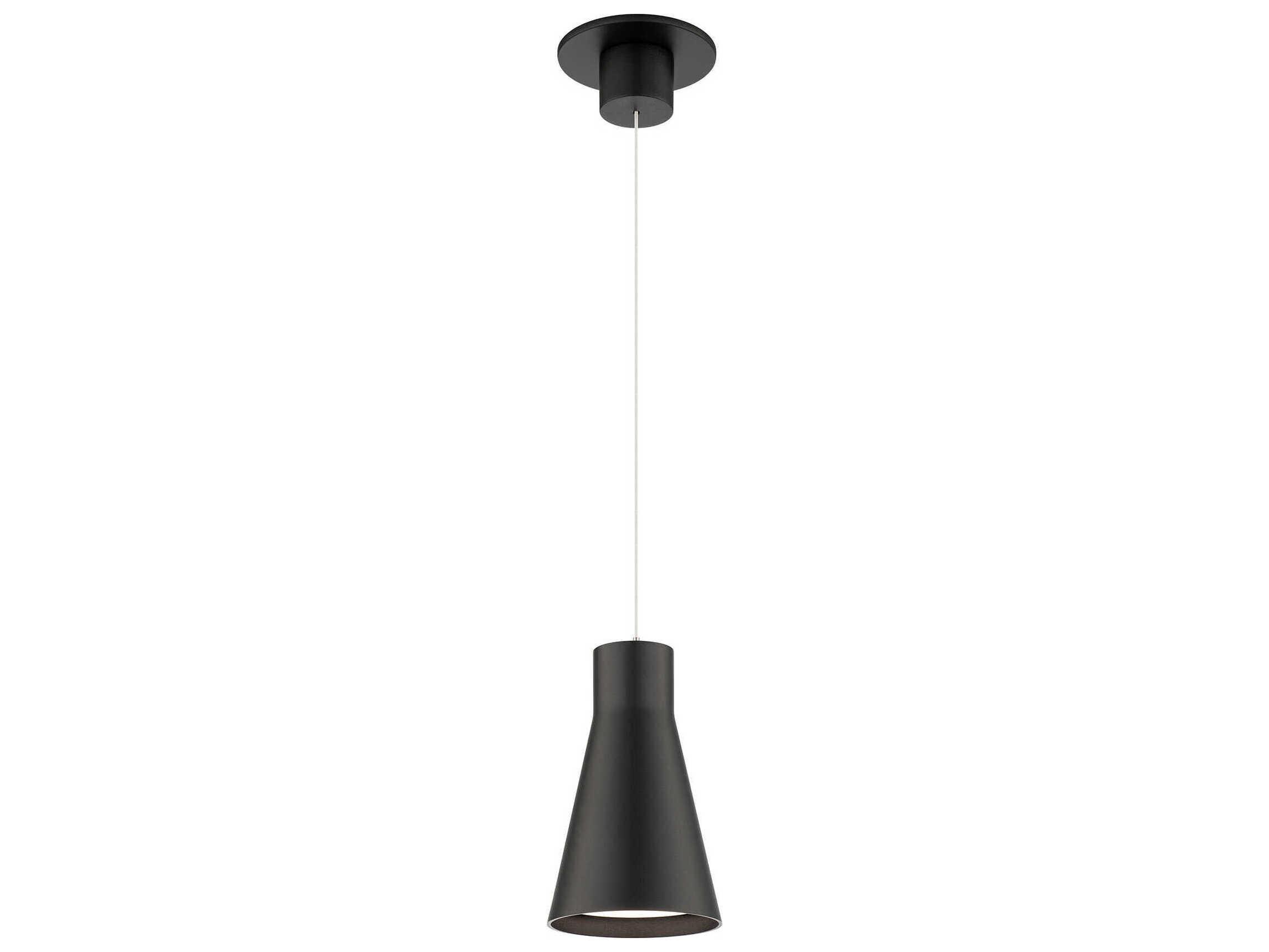 WAC Lighting Twist-N-Lite 1-Light Black Mini Pendant