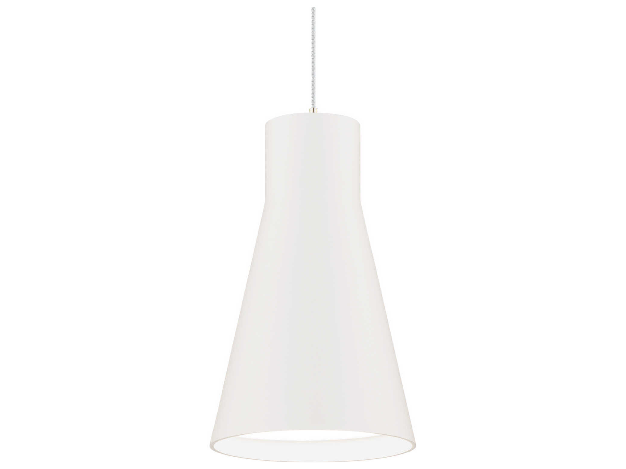 WAC Lighting Twist-N-Lite 1-Light White Mini Pendant