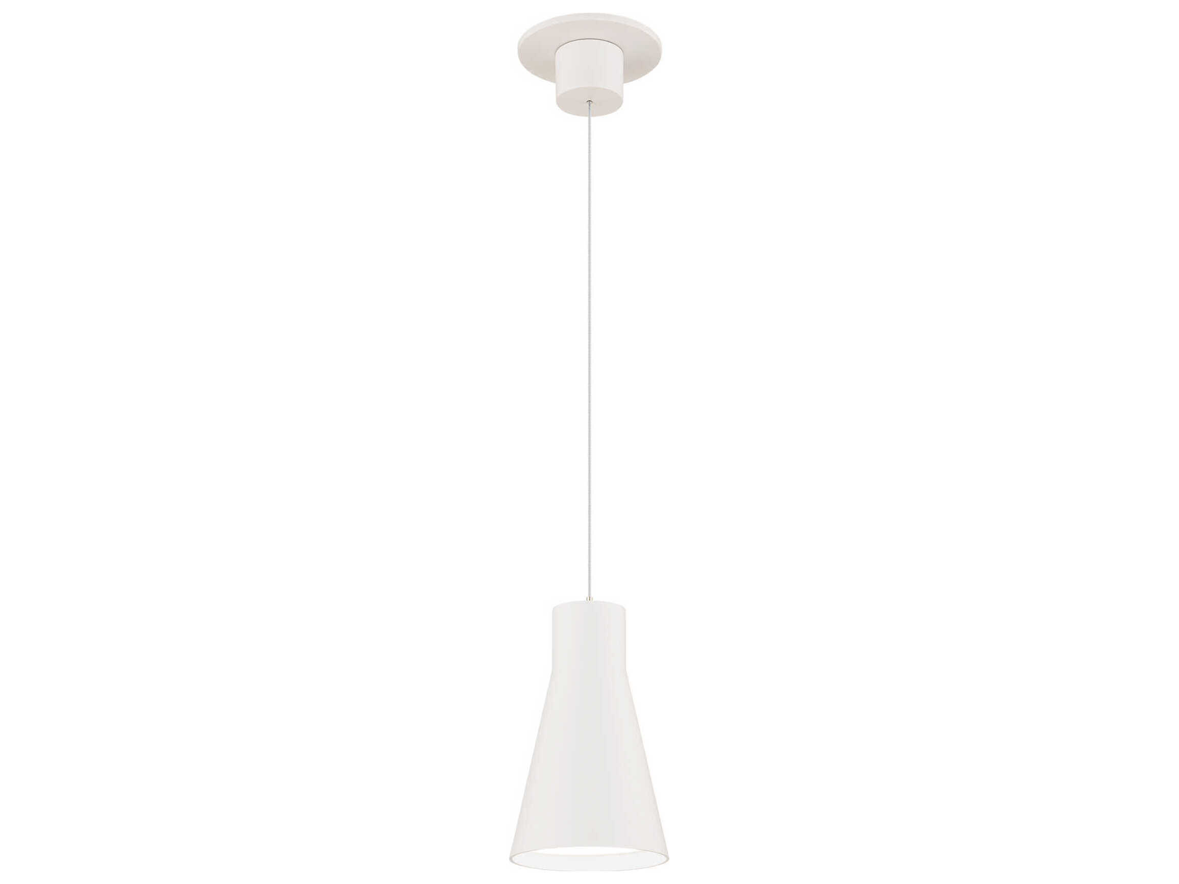 WAC Lighting Twist-N-Lite 1-Light White Mini Pendant