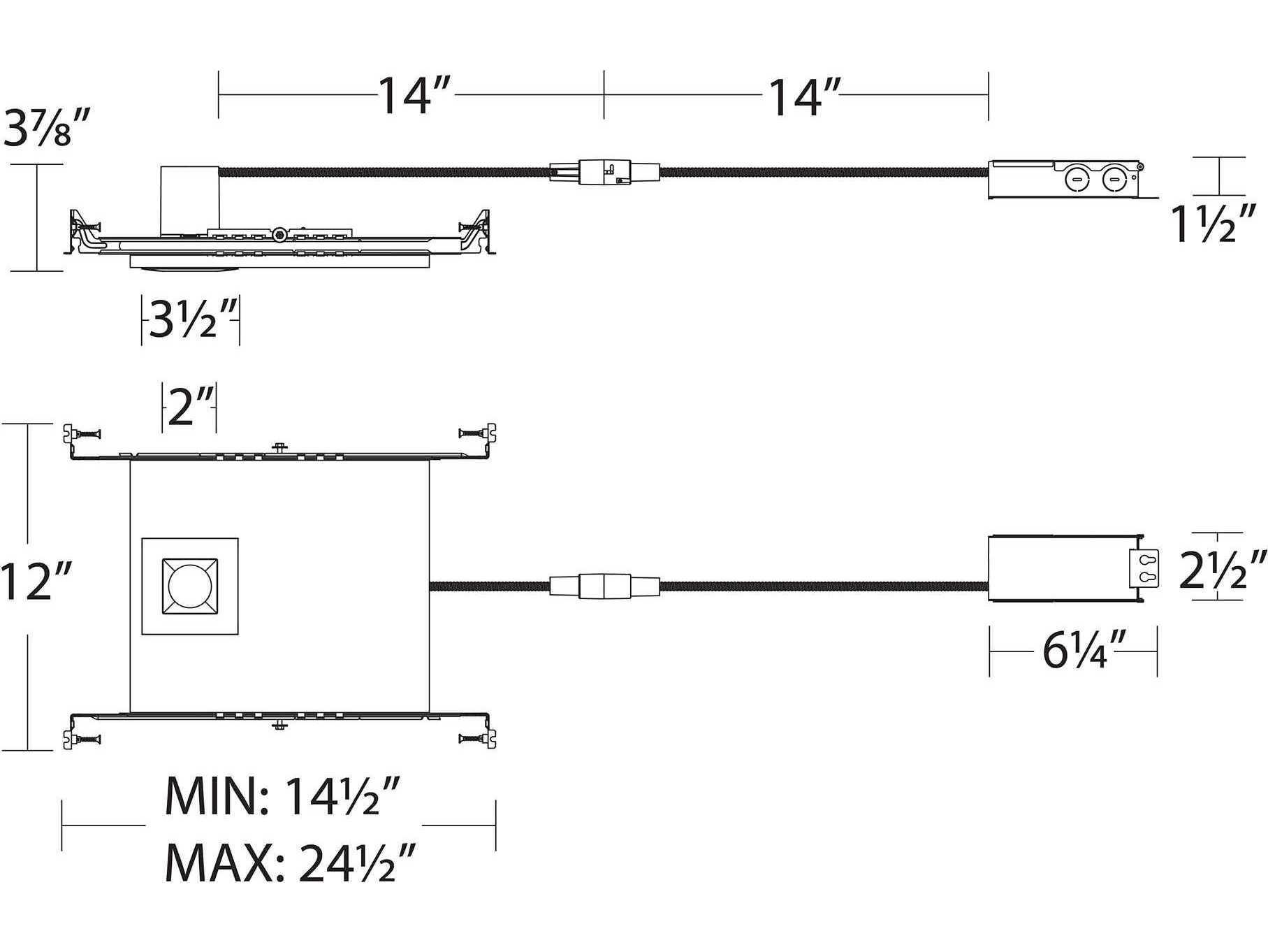 WAC Lighting Ion 2in 1 - Light LED Outdoor Ceiling Light