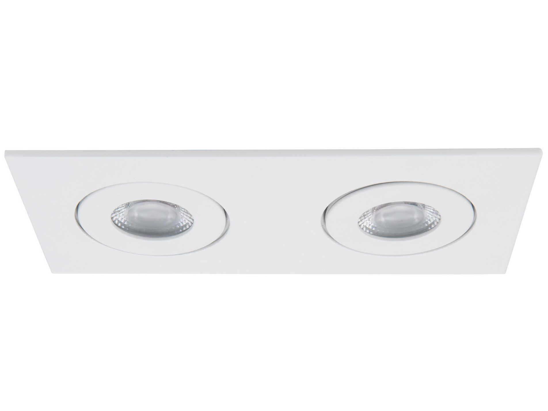 WAC Lighting Lotos 2-Light White LED Round Recessed Light
