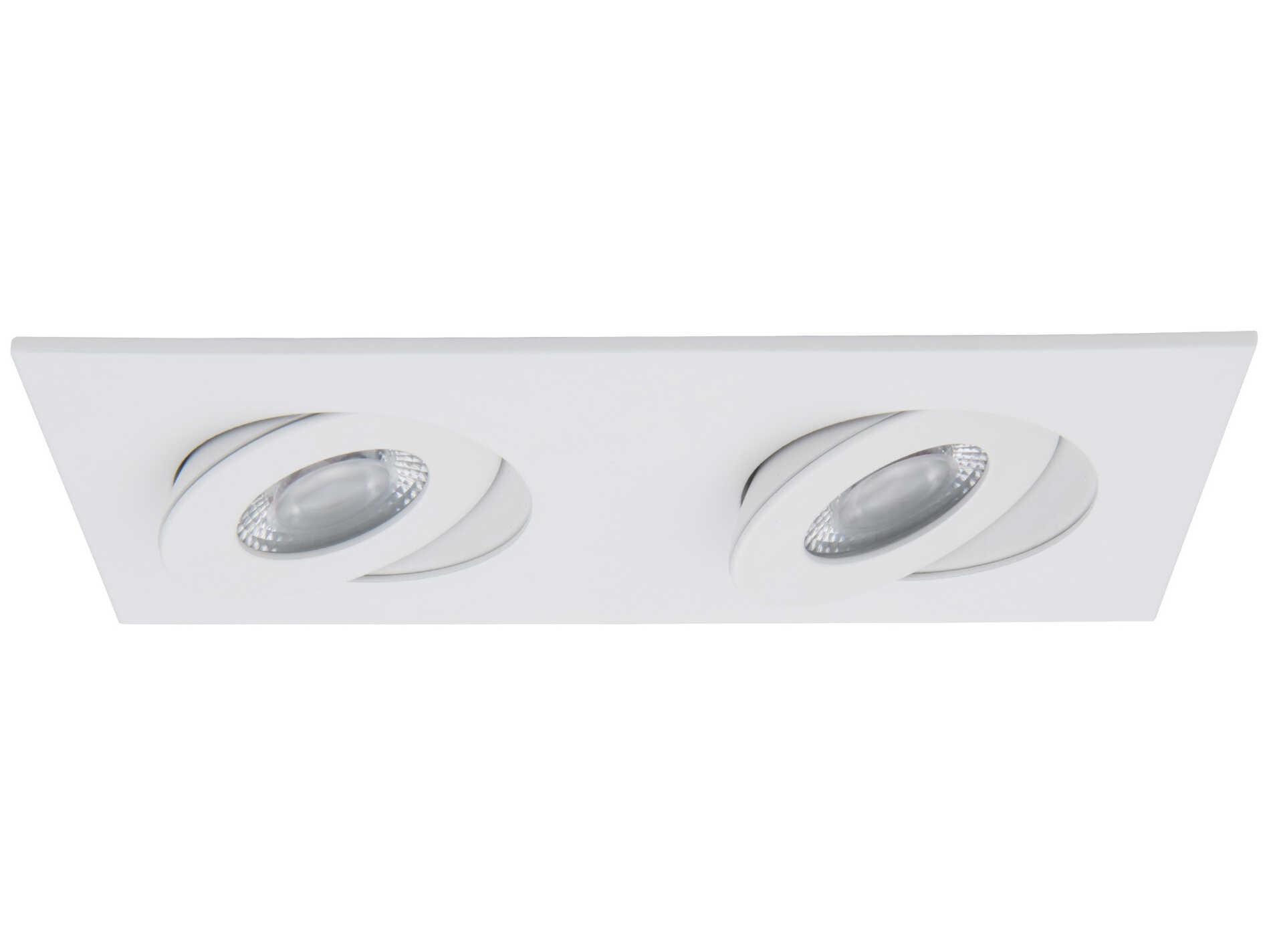 WAC Lighting Lotos 2-Light White LED Round Recessed Light