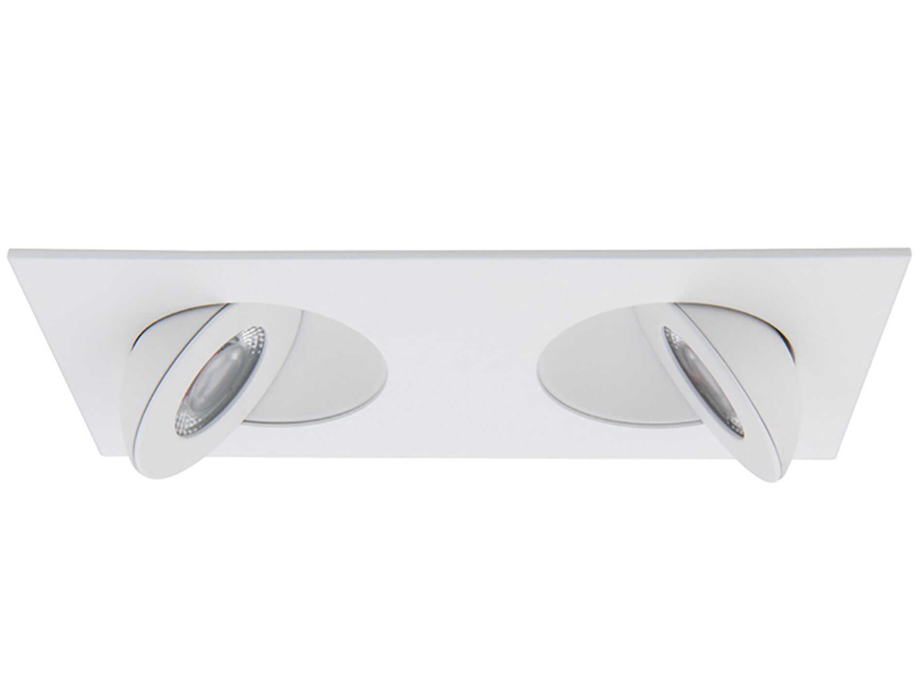 WAC Lighting Lotos 2-Light White LED Round Recessed Light