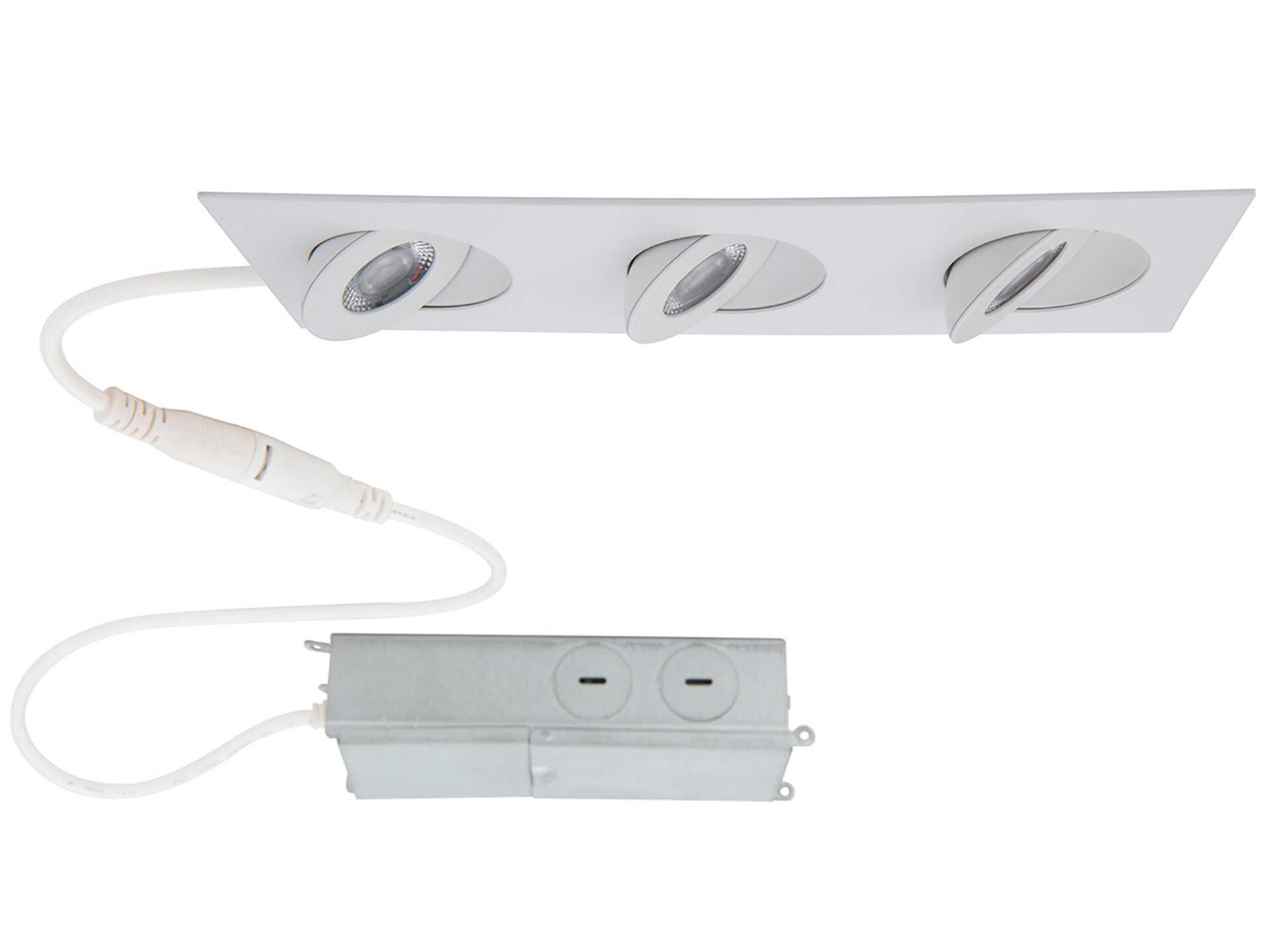 WAC Lighting Lotos 3-Light White LED Round Recessed Light