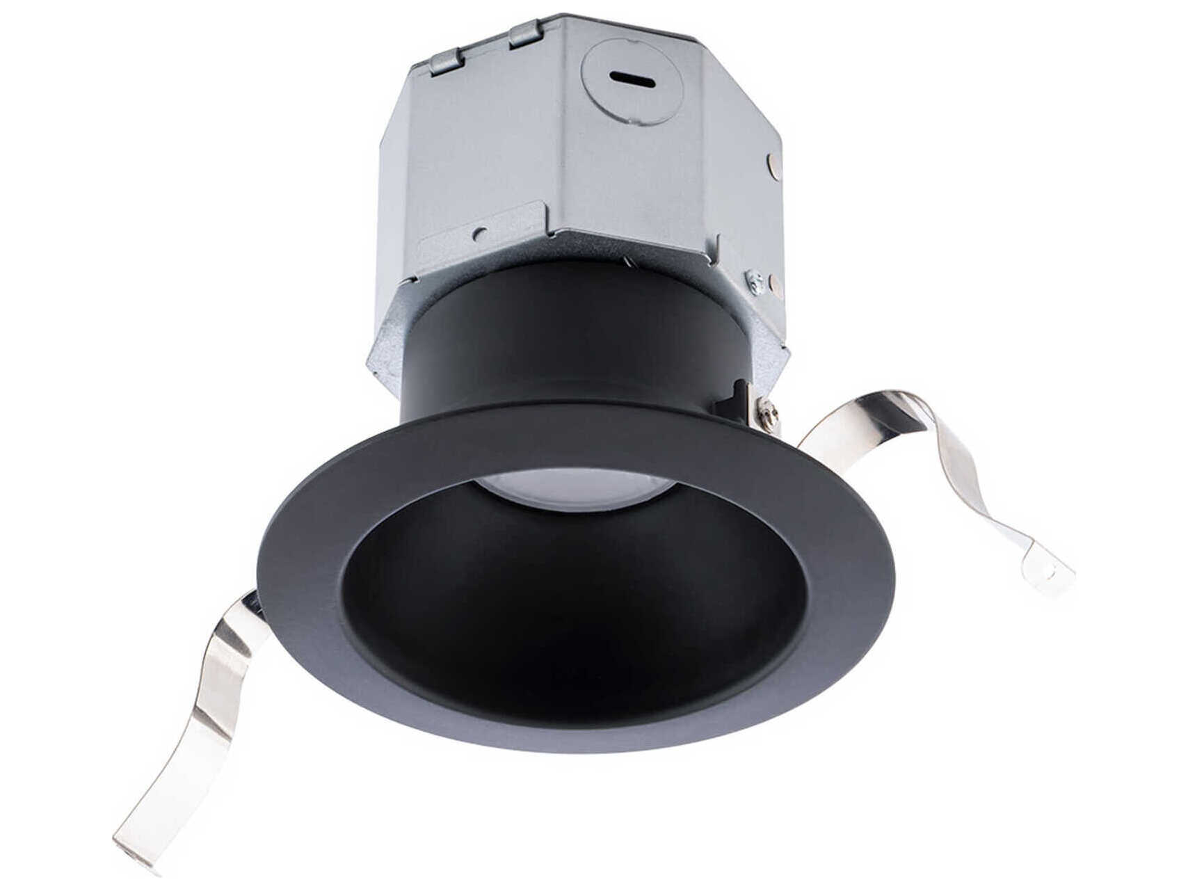 WAC Lighting Pop-In 1-Light Black Round Recessed Light