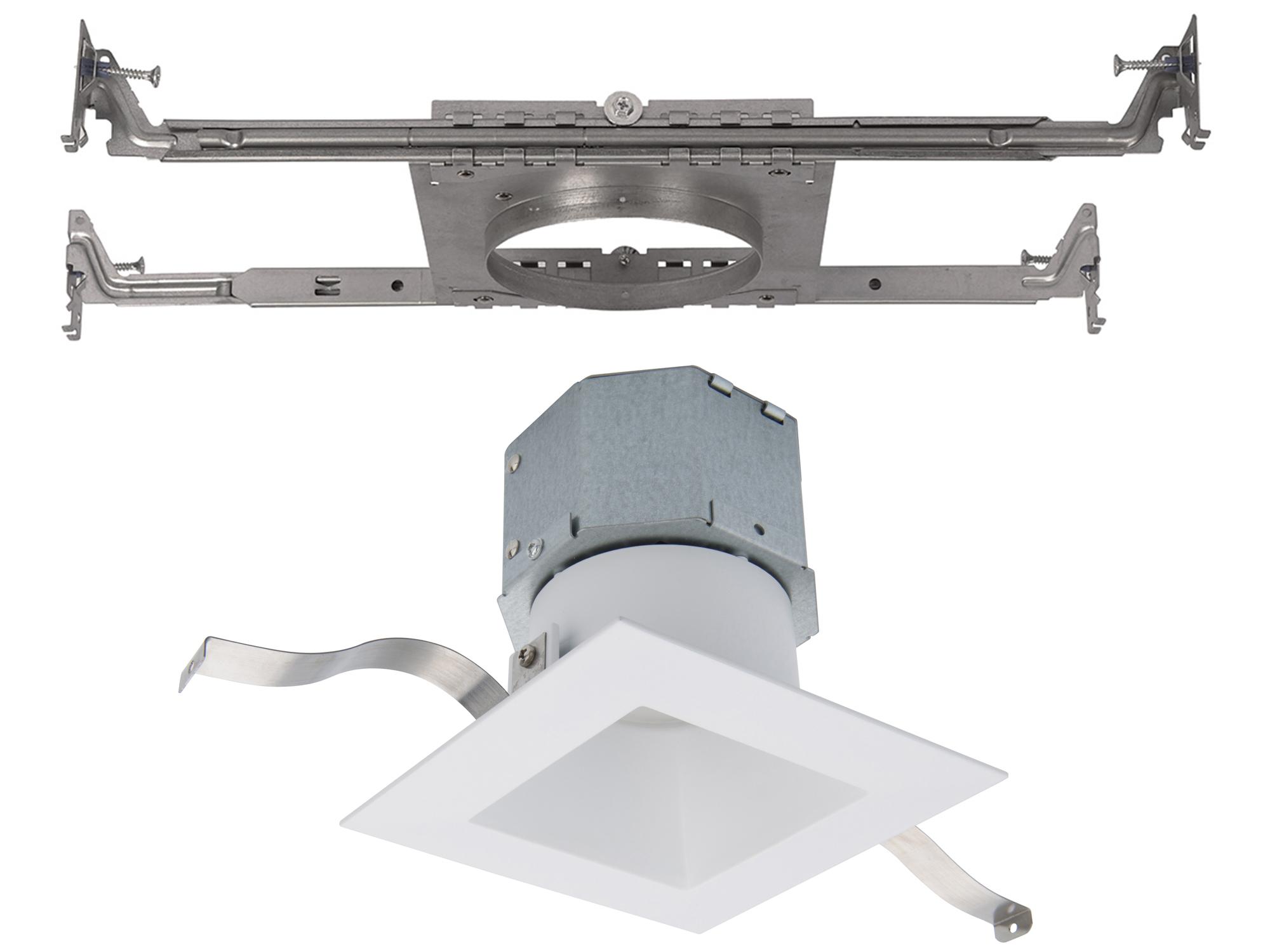 WAC Lighting Pop-In 1 - Light 5-CCT Selectable LED Outdoor Ceiling Light with New Construction Frame-In Kit