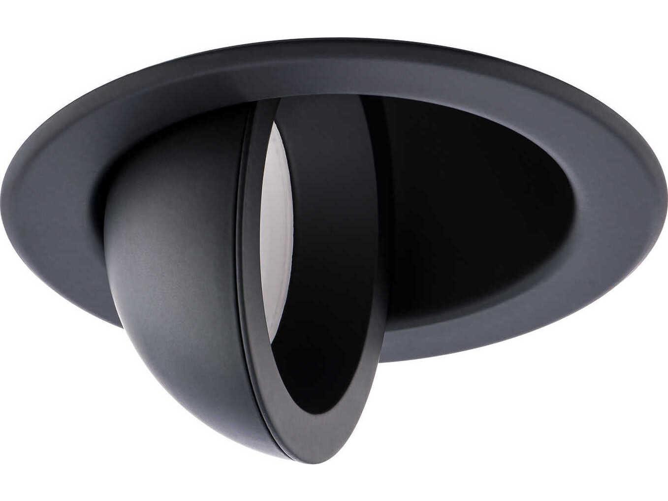 WAC Lighting Lotos 1-Light Black Round Recessed Light