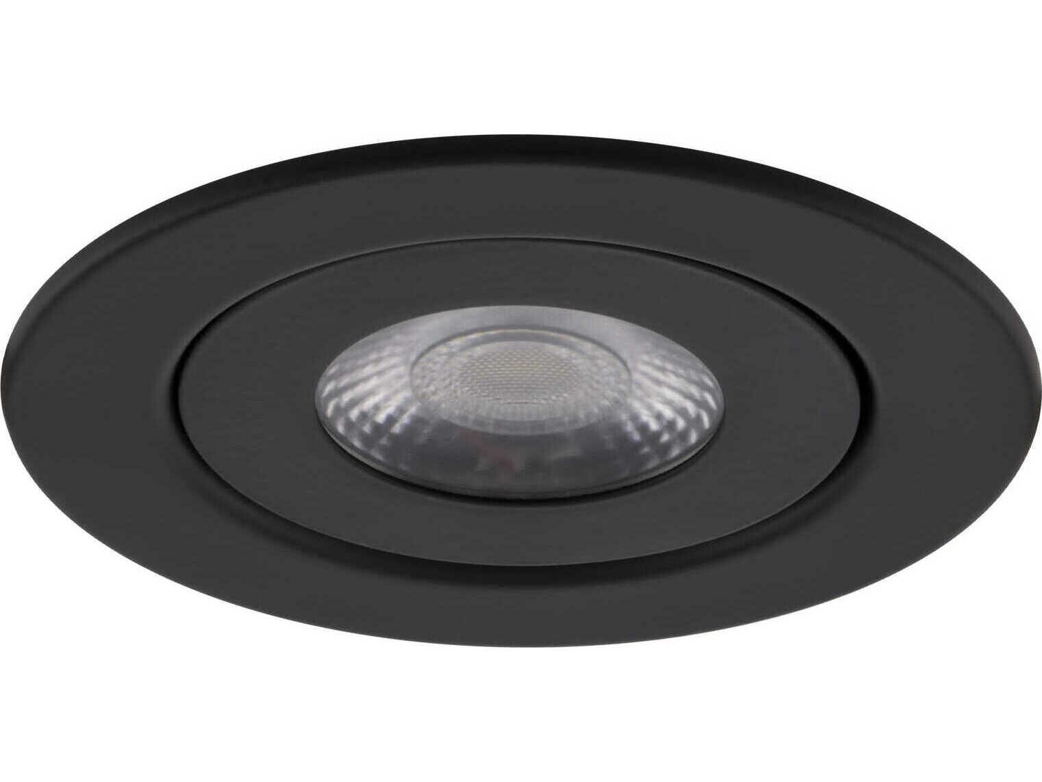 WAC Lighting Lotos 1-Light Black Round Recessed Light