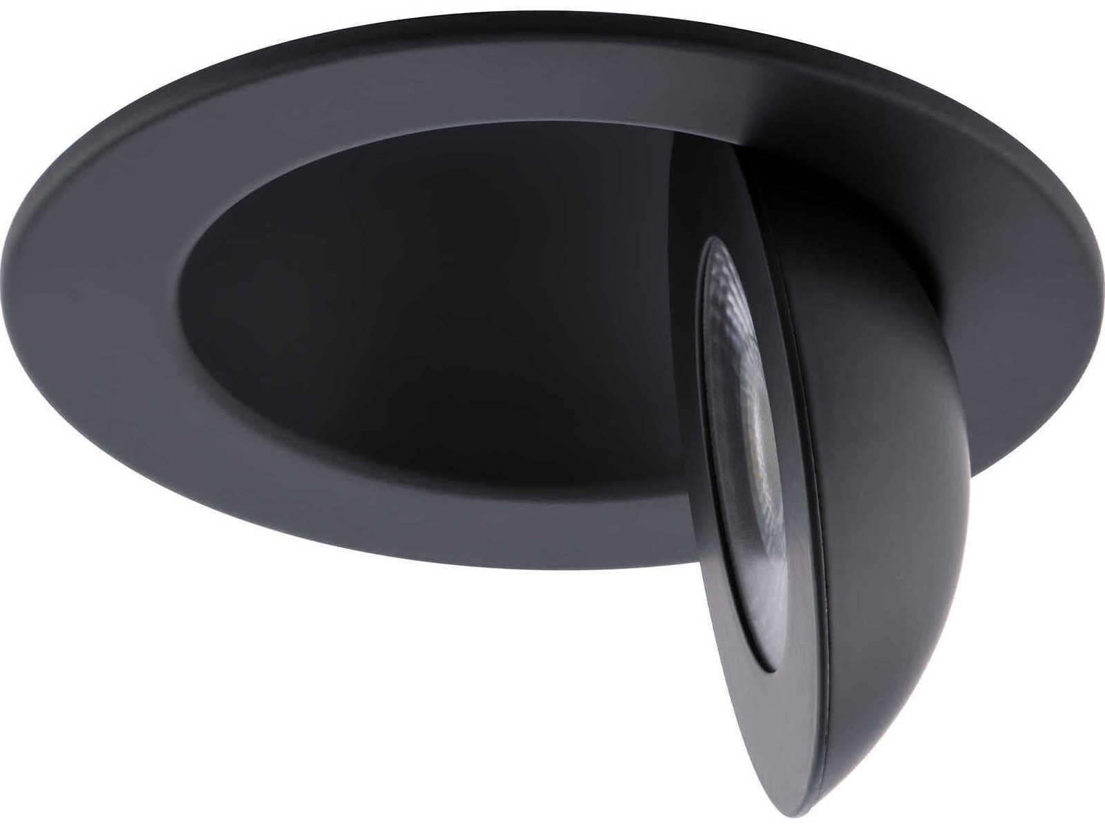 WAC Lighting Lotos 1-Light Black Round Recessed Light
