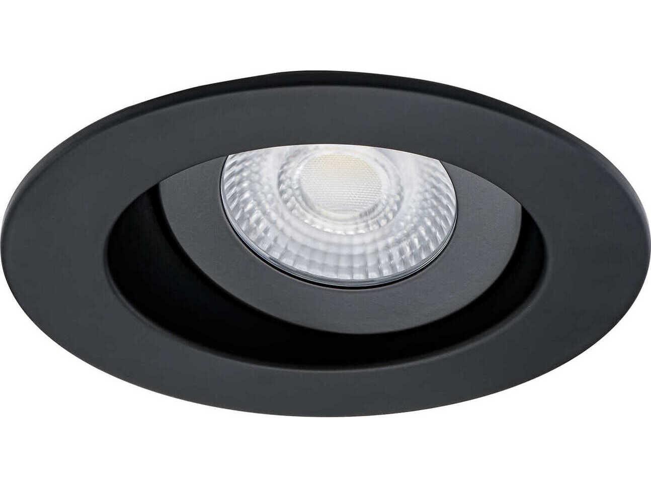 WAC Lighting Lotos 1-Light Black Round Recessed Light