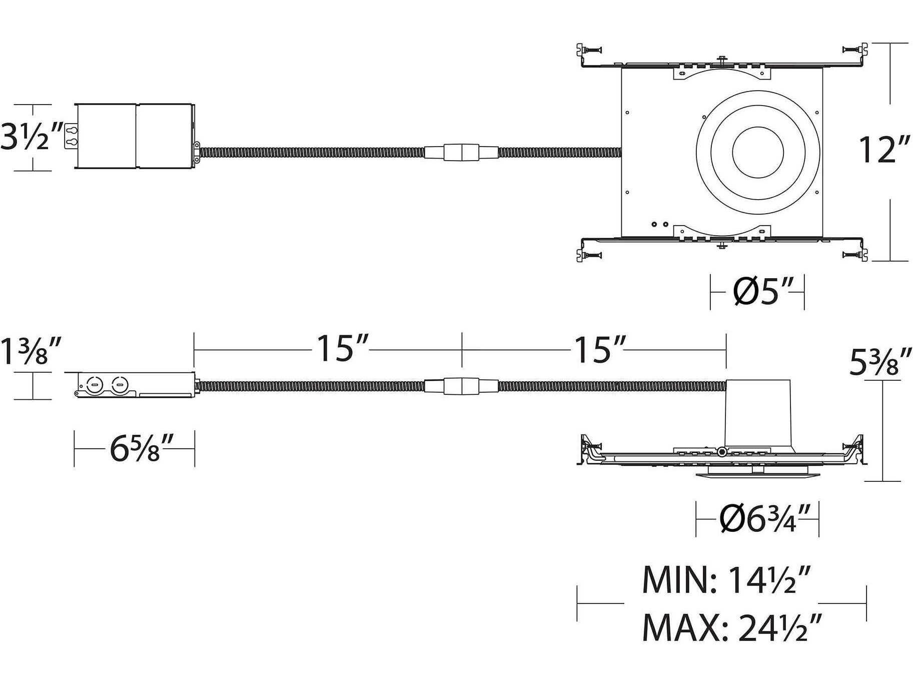 WAC Lighting Blaze 1-Light White LED Cylinder Recessed Light