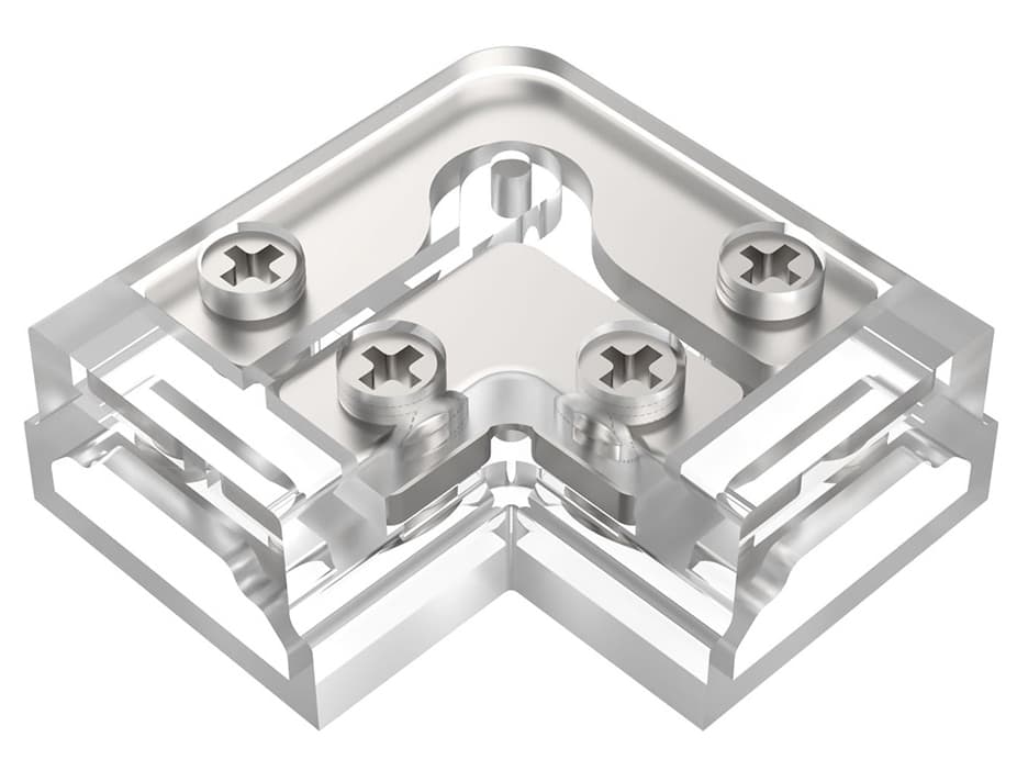 WAC Lighting Basics-Gemini Tape-to-Tape L Connector Set of 2